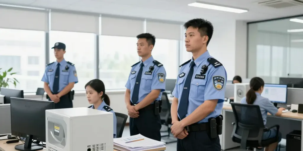 Security Services by trusted professionals ensuring safety in a corporate setting