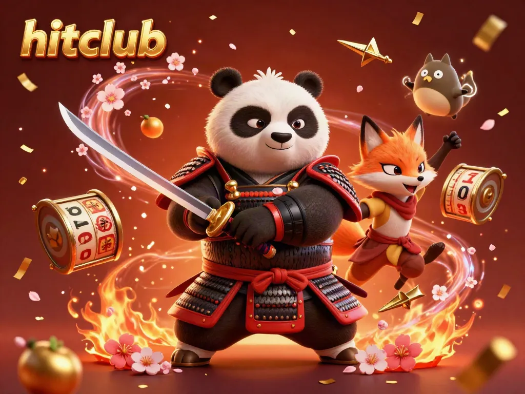 Experience the excitement of hitclub gaming with a vibrant 3D illustration showcasing characters and dynamic casino elements.