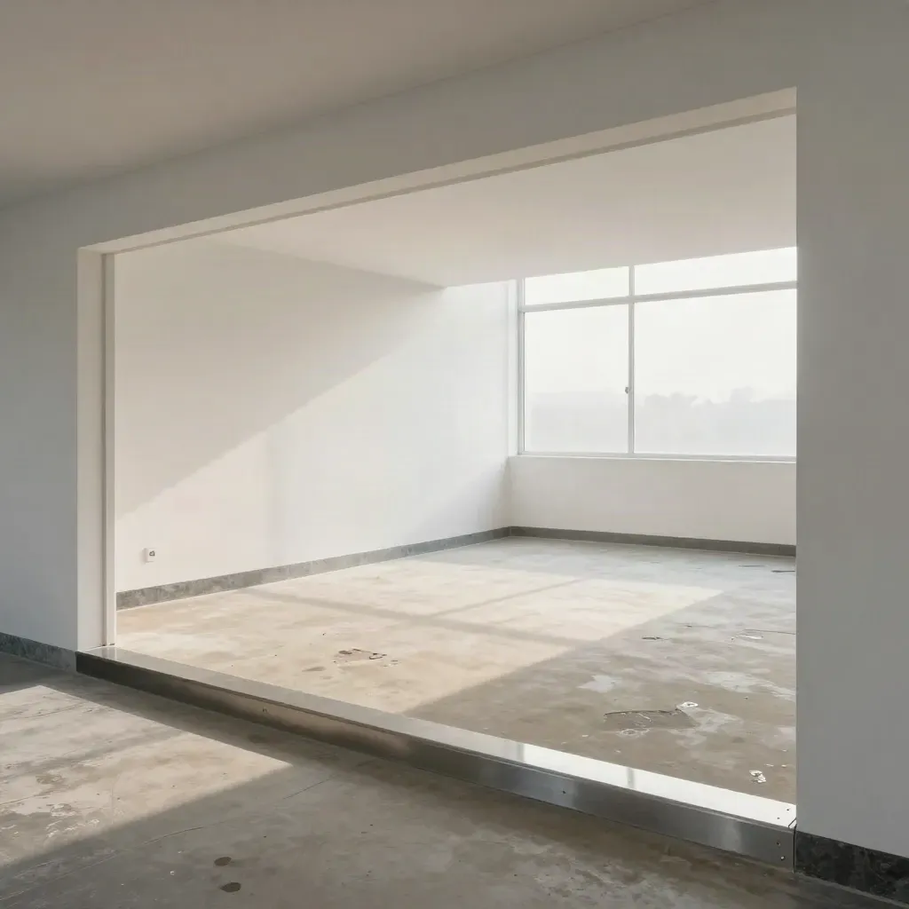 Vacant commercial unit with fresh white walls and repaired floors, ready for a safer lease.